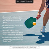THORNE deportista tomando NiaCel 400 antes de entrenar para apoyo de rendimiento