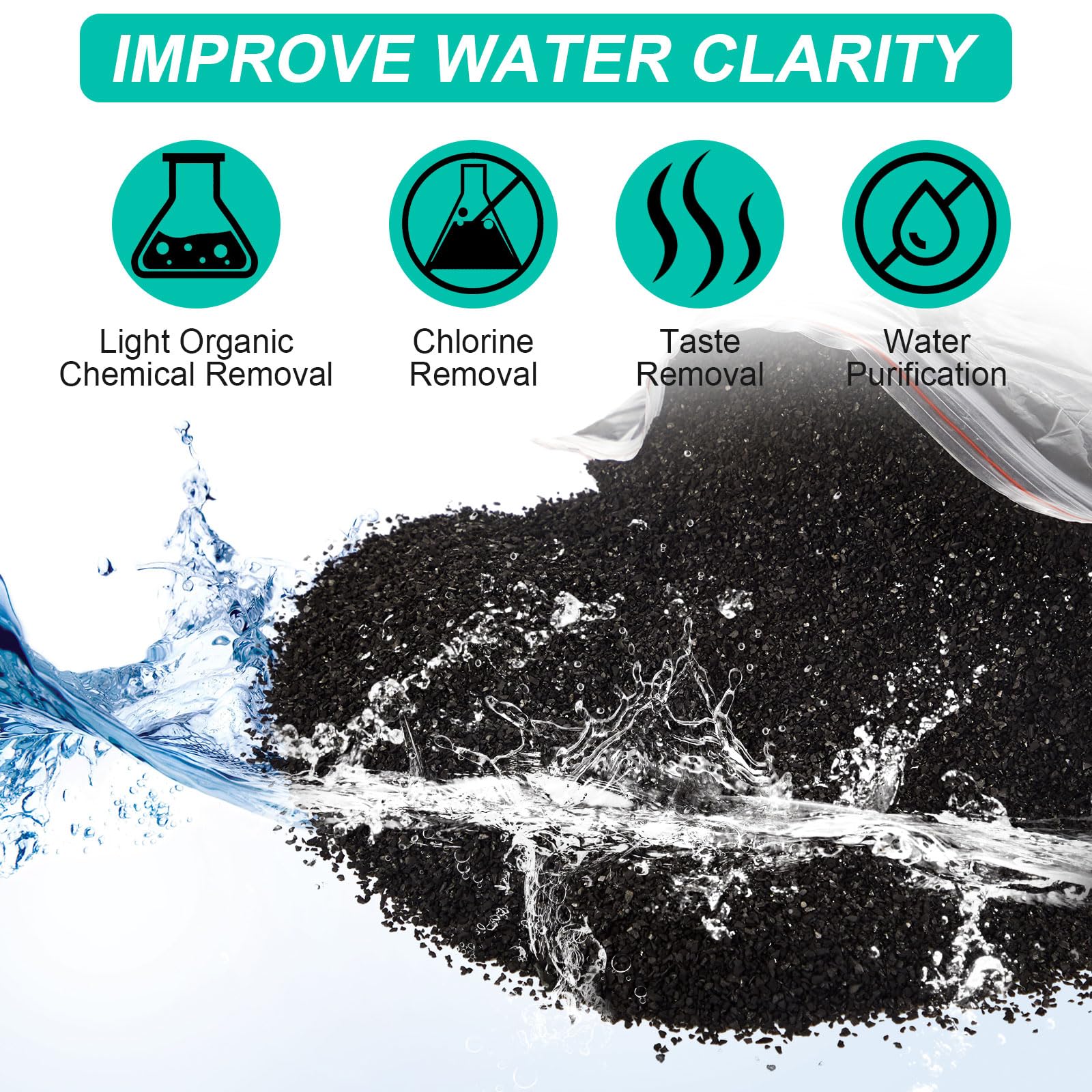 Carbón Threlaco instalado en filtro de agua doméstico para mejor sabor
