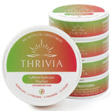 Thrivia empaque frontal fresa kiwi mostrando diseño y conveniencia