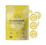 Thrivia paquete frontal mostrando 30 parches y beneficio de conveniencia