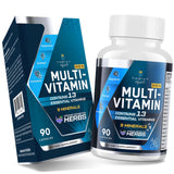 ThrivyThystle frente del empaque mostrando fórmula para hombres 50+ y confianza