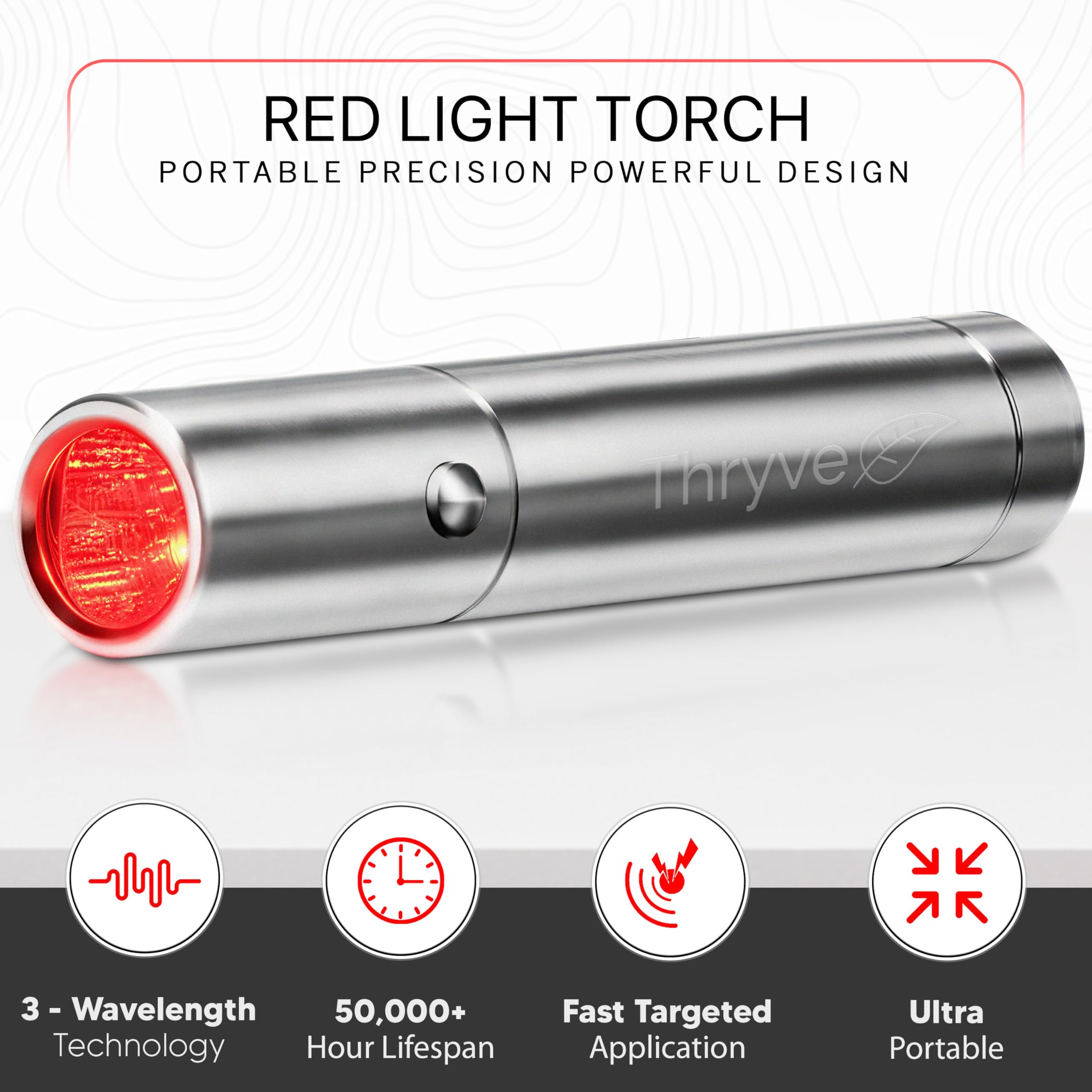 Thryve aplicación en rostro con gafas protectoras para seguridad