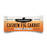 Thunderbird frontal del empaque Cashew Fig Carrot mostrando sello paleo y sin gluten