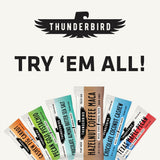 Thunderbird caja de 12 barras para comparar tamaño y porciones portátiles