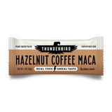 Thunderbird frente del empaque mostrando sabor Hazelnut Coffee Maca y conveniencia