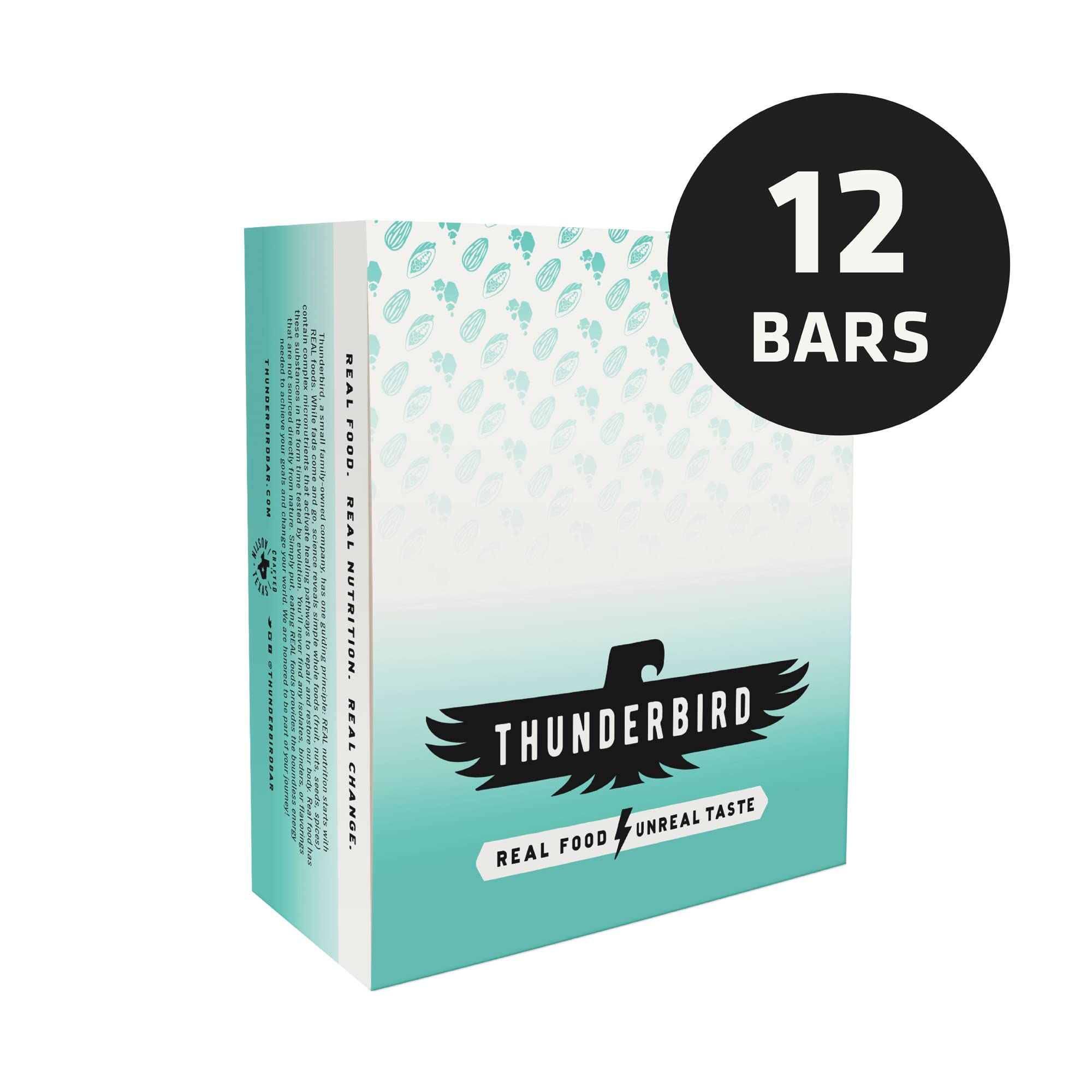 Thunderbird varias barras desplegadas en mesa, muestra el contenido de una caja de 12 unidades