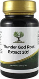ThunderGodRoot.com comparación de tamaño de cápsulas para dosificación