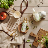 Thymes comparación de tamaño en mano para apreciar el formato 3 oz
