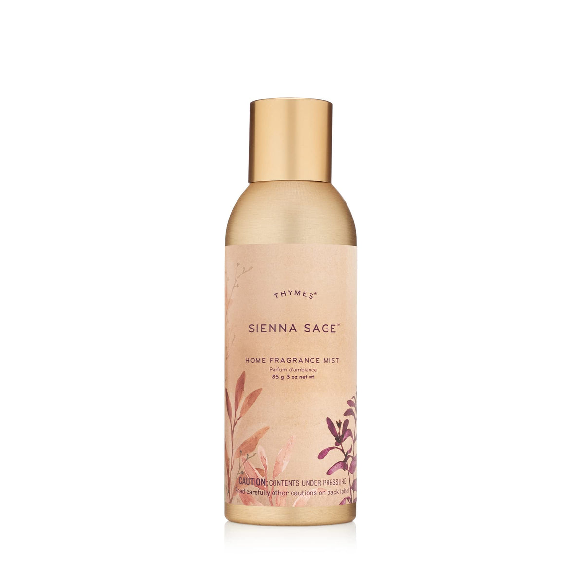 Thymes Sienna Sage frasco frontal mostrando diseño y uso práctico