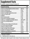 Thyroid Specific Formulations Thyroid Daily etiqueta de ingredientes destacando nutrientes clave y transparencia