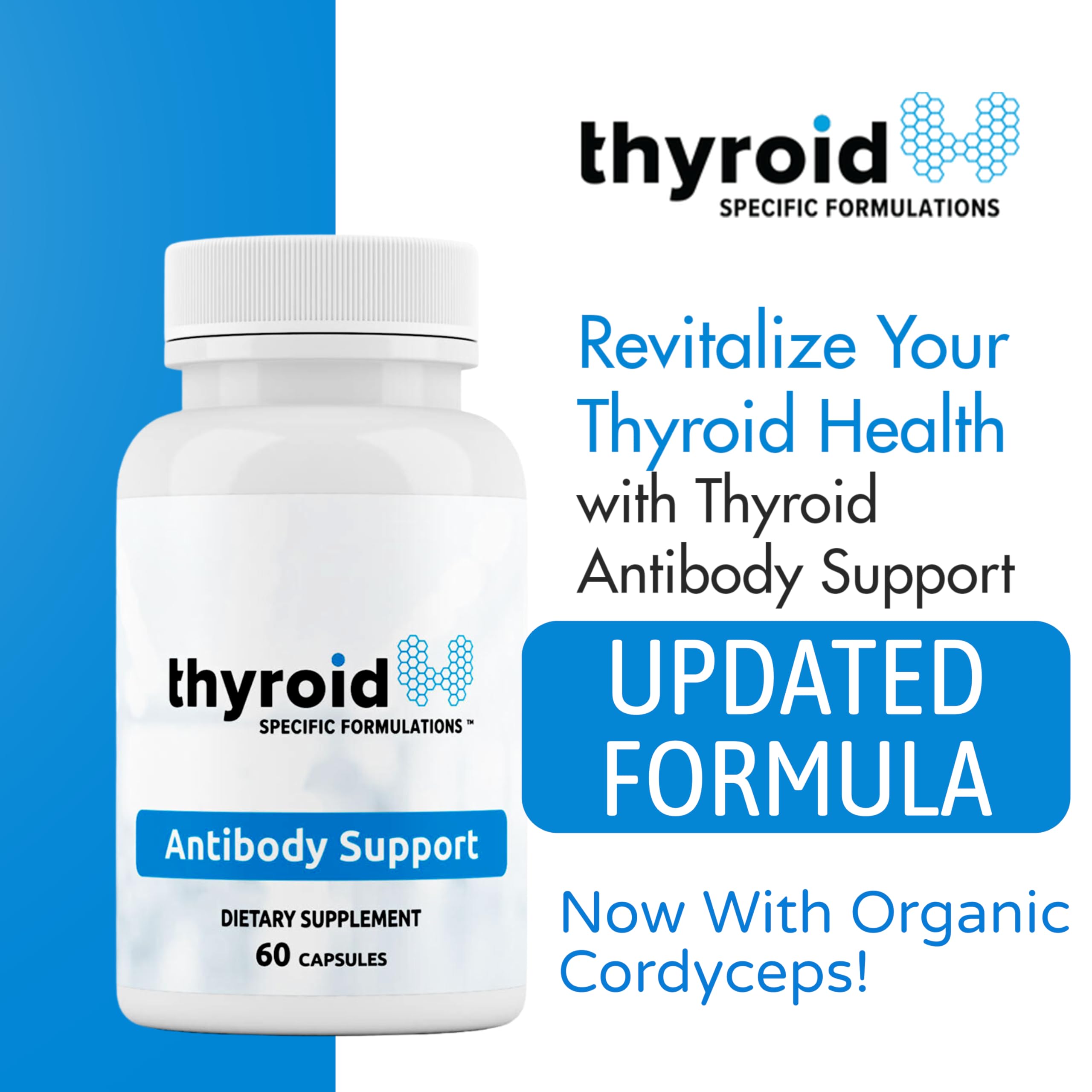 Thyroid Specific Formulations frasco en mano para ver tamaño y facilidad de uso