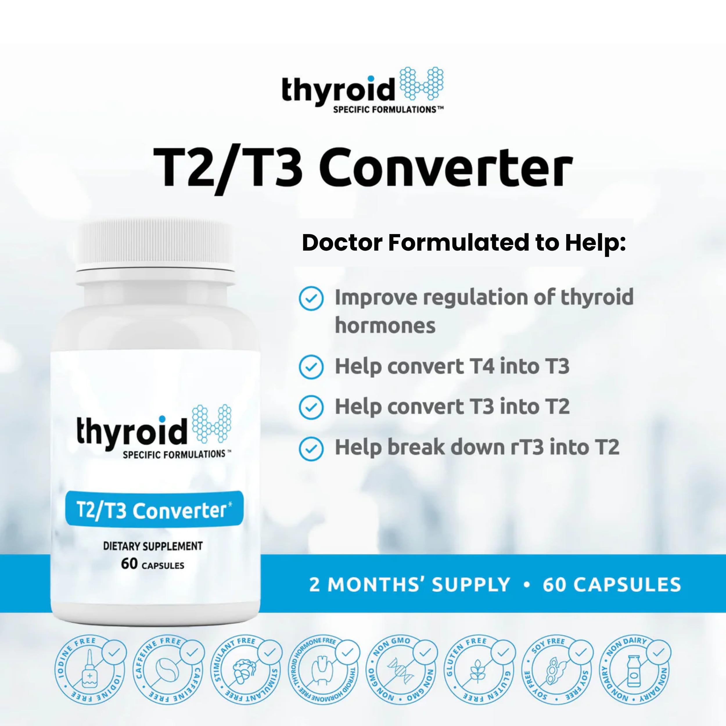 Thyroid Specific Formulations cápsula detalle que muestra textura y fácil absorción