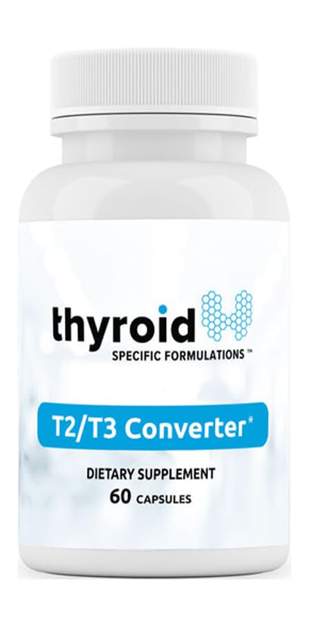 Thyroid Specific Formulations frente del producto mostrando etiqueta y beneficio de apoyo tiroideo