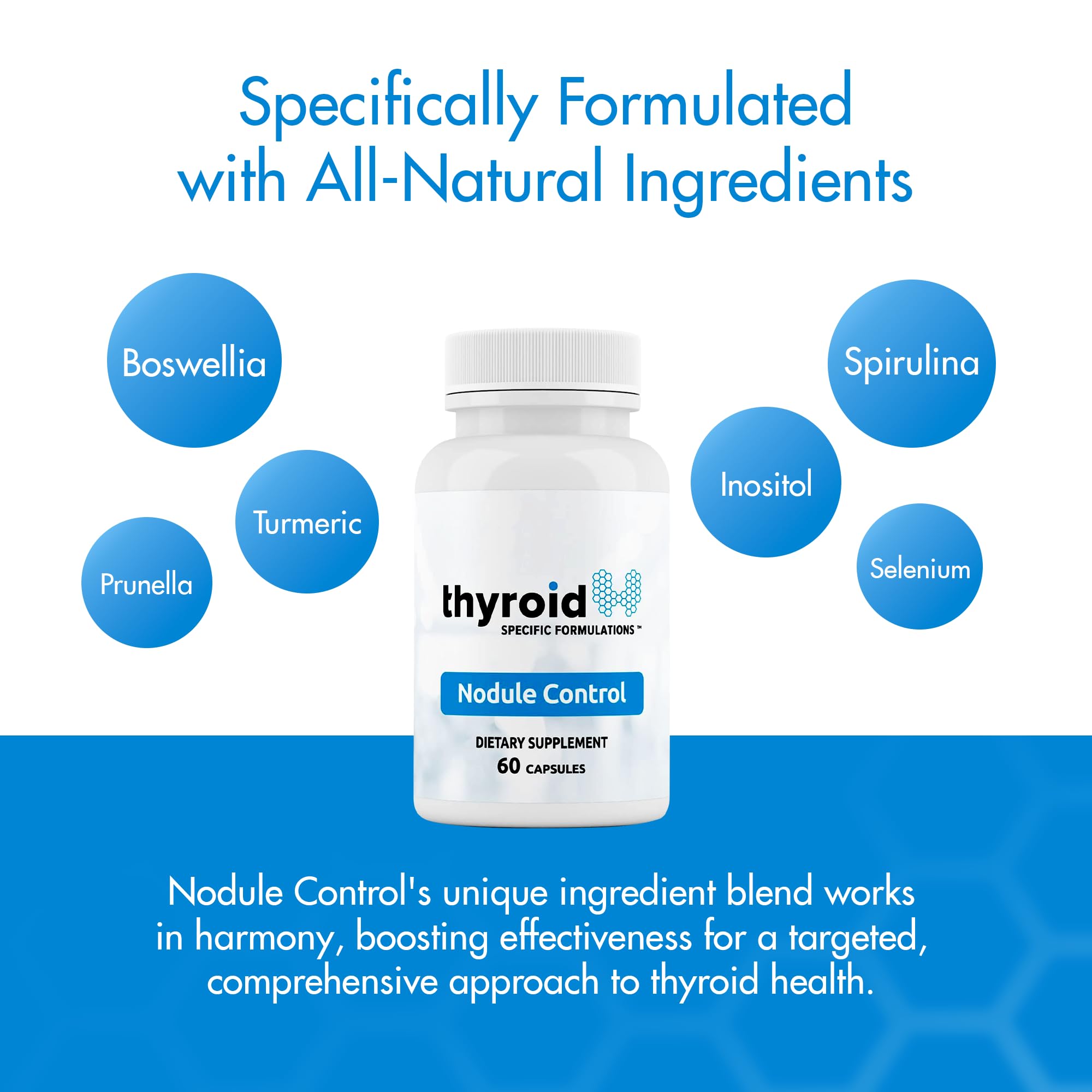 Thyroid Specific Formulations textura cercana de ingredientes naturales y pureza