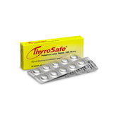 THYROSAFE frente del empaque mostrando protección y duración