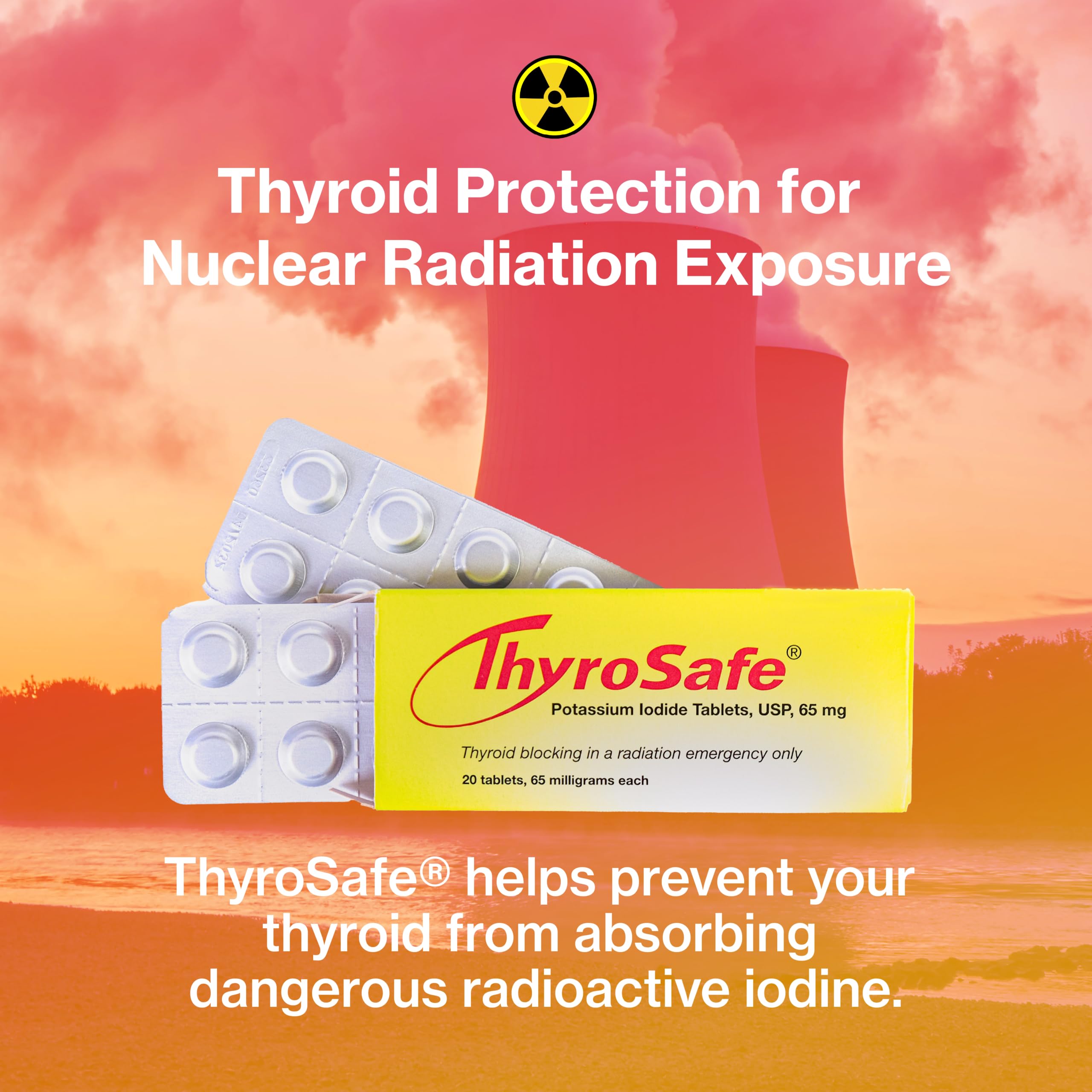 THYROSAFE tabletas en primer plano, fácil administración segura