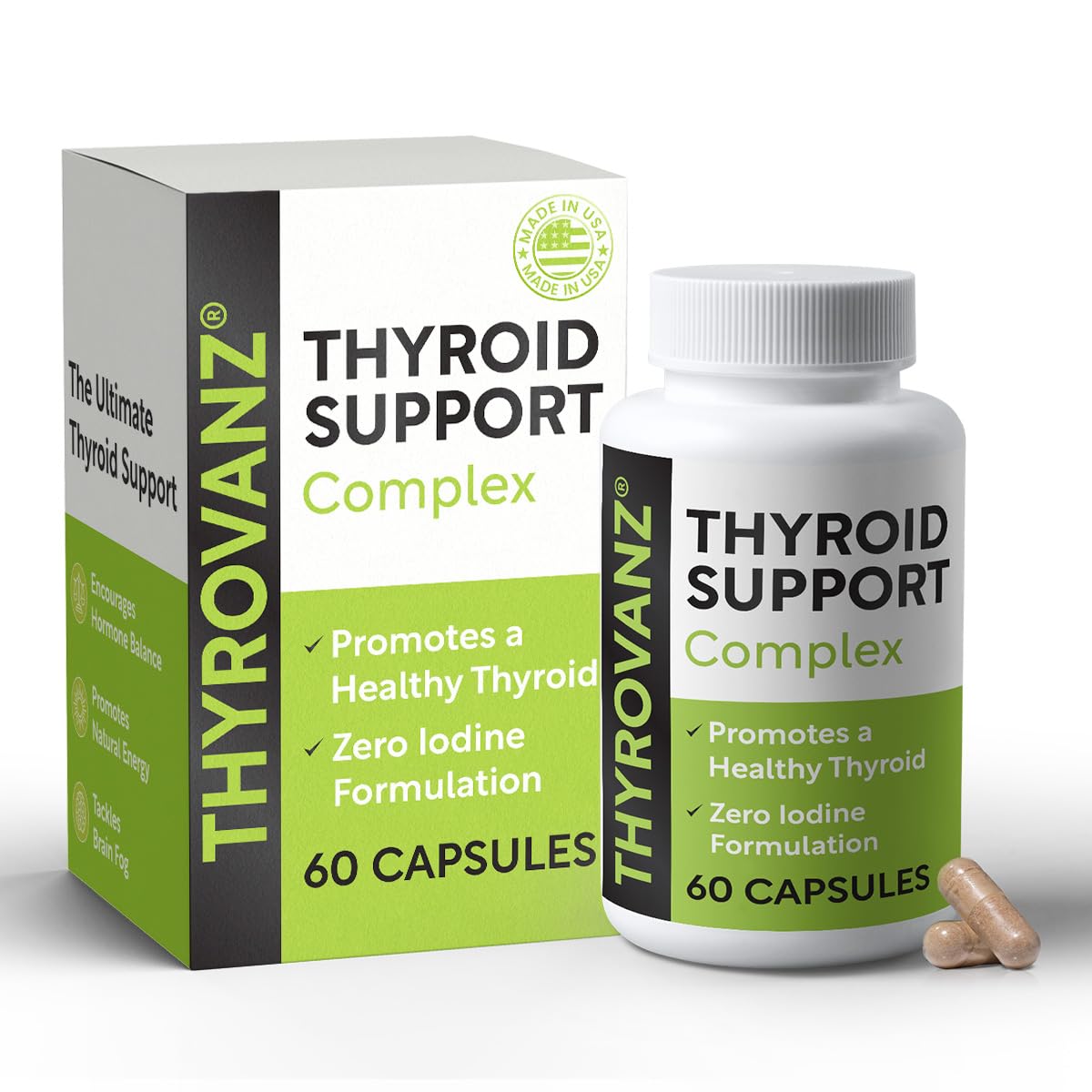 THYROVANZ envase frontal mostrando presentación y beneficios claros