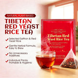 Generic bolsita individual del té Tibetan Red Yeast Rice mostrando filtrado práctico