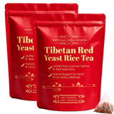 Generic paquete frontal del té Tibetan Red Yeast Rice con presentación premium