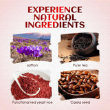 Generic taza humeante del té Tibetan Red Yeast Rice lista para beber y relajar