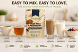 Generic Tiger Milk Mushroom etiqueta con información nutricional visible y beneficios claros
