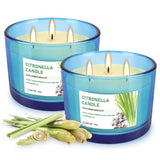 TLNFHRPI vela citronela frontal mostrando frascos dobles y belleza decorativa