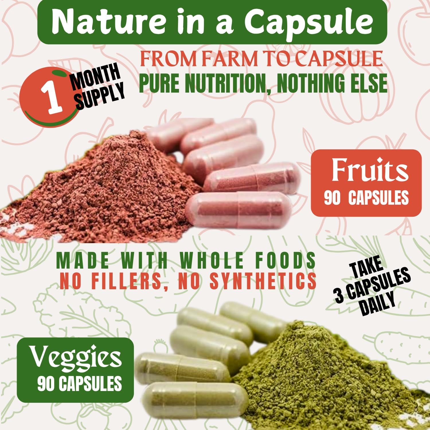 TM NATURALS etiqueta con ingredientes y tabla nutricional clara