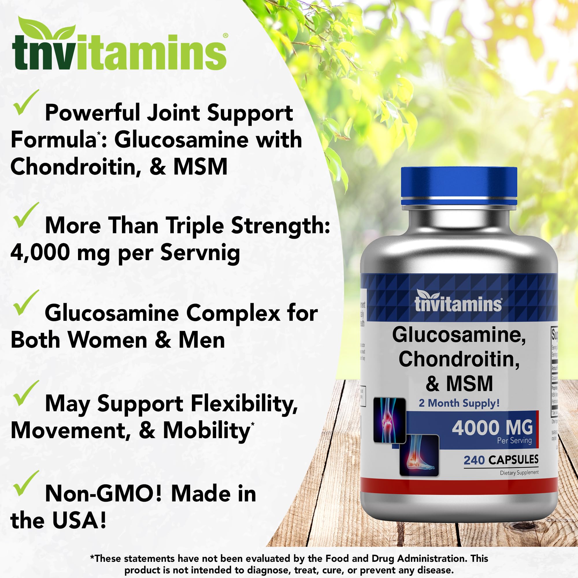 tnvitamins cápsulas en mano para visualizar cantidad y conveniencia diaria