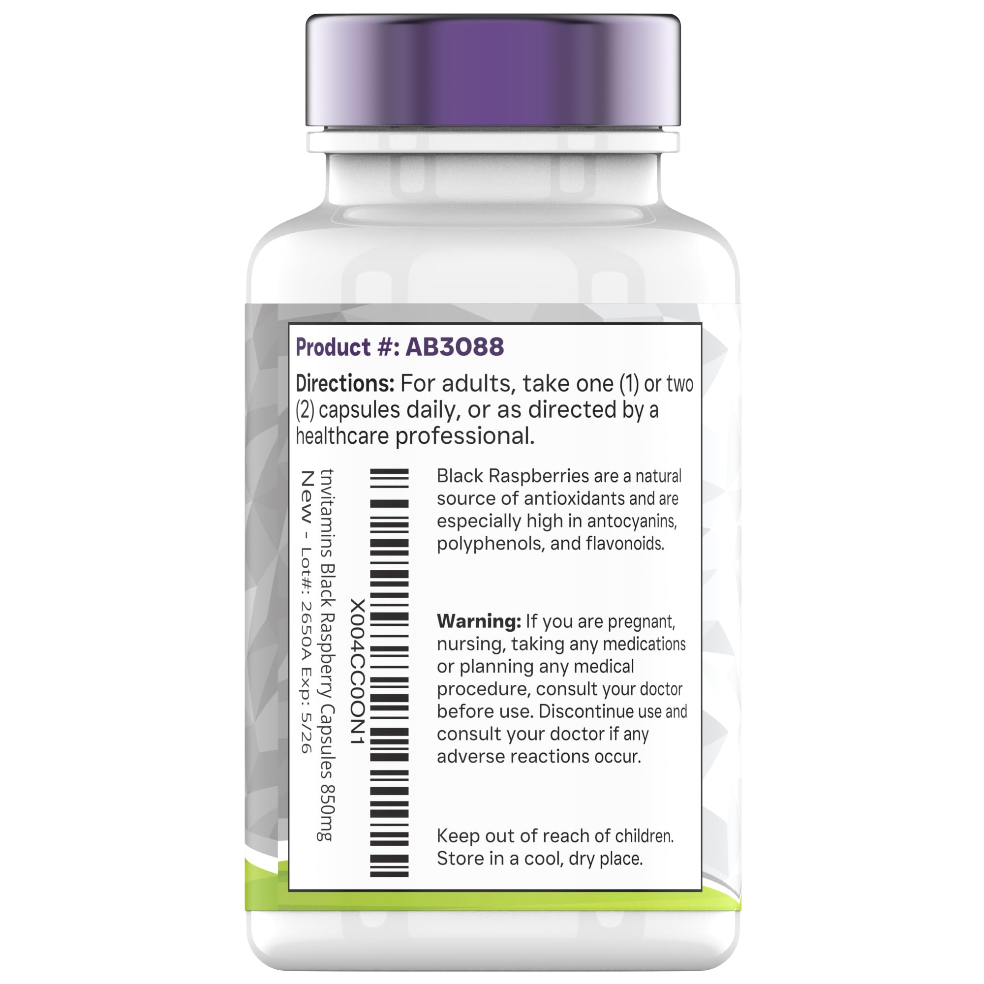 tnvitamins sello non-GMO y libre de alérgenos enfatizando pureza