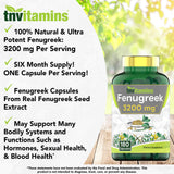 tnvitamins primer plano polvo de fenogreco mostrando pureza del extracto