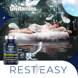 tnvitamins producto en mesita de noche transmitiendo ambiente relajante