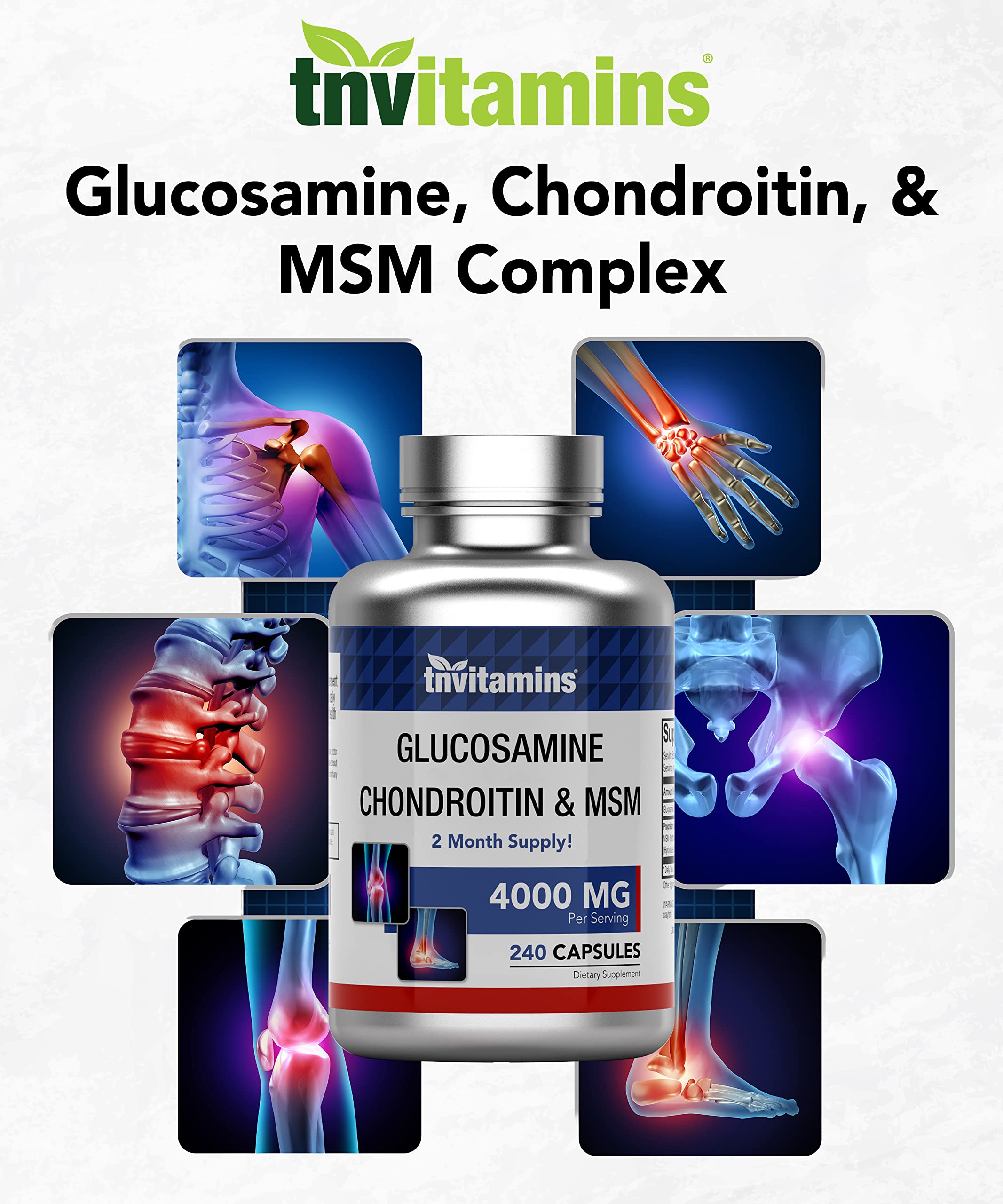 tnvitamins etiqueta con información nutricional y composición clara