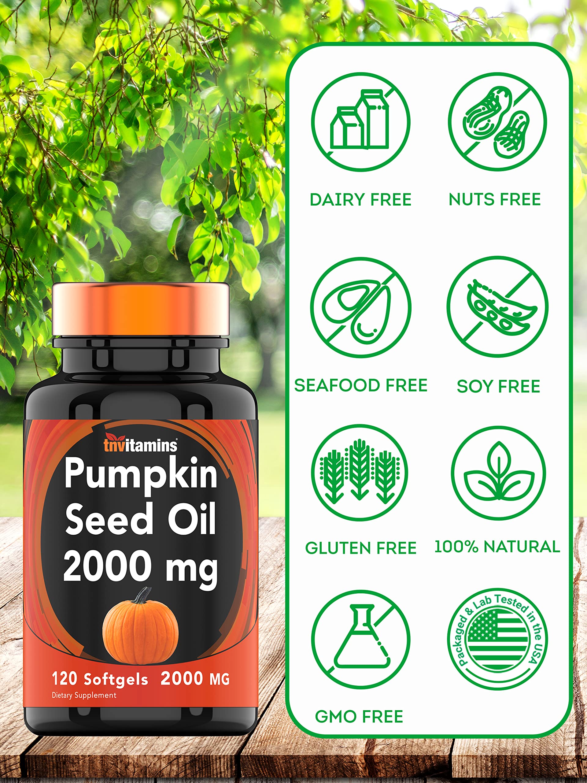 tnvitamins frasco abierto con softgels mostrando cantidad y color