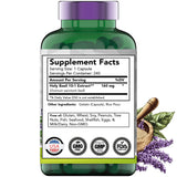tnvitamins etiqueta con información nutricional y lista de ingredientes visible