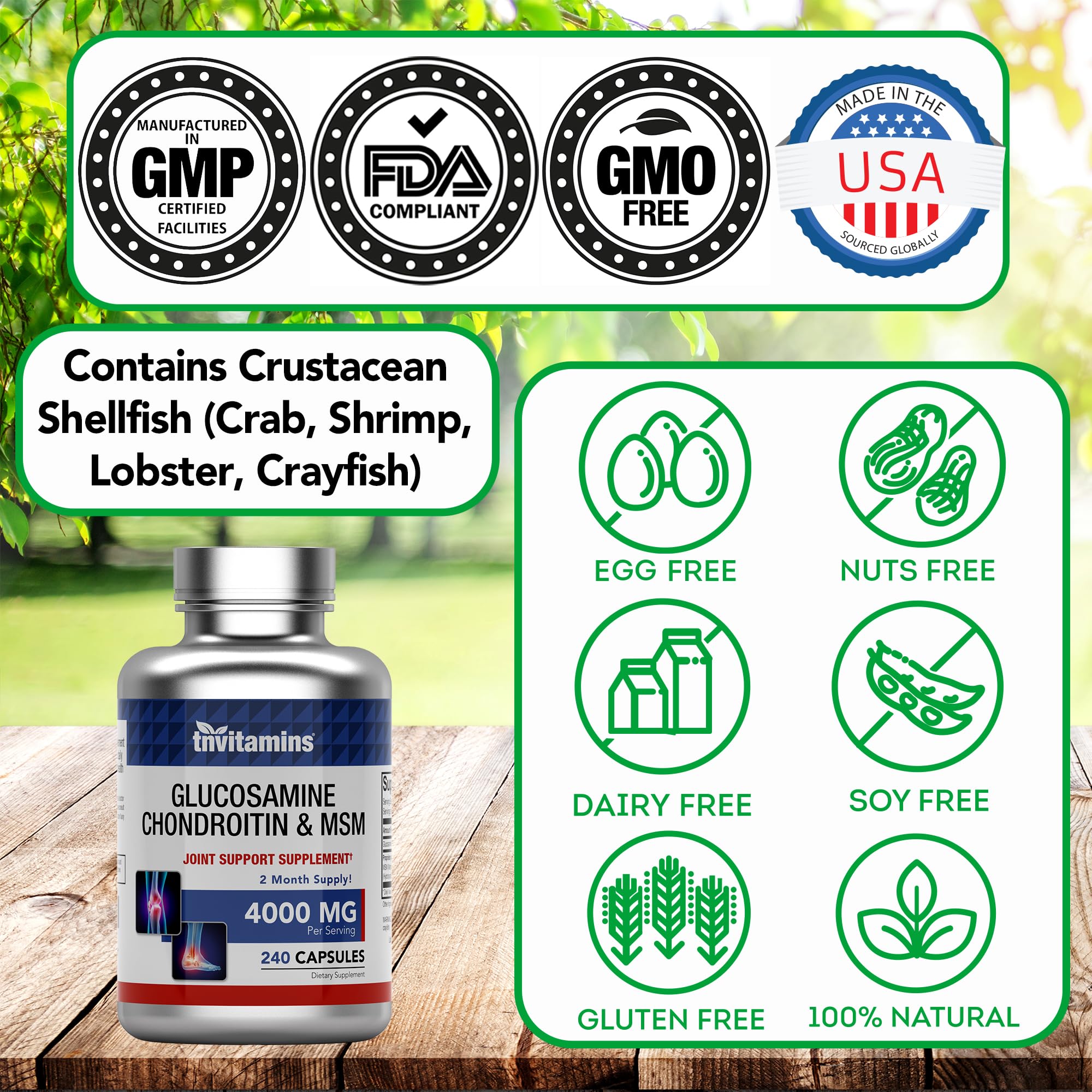 tnvitamins comparación de tamaño junto a moneda para escalar y comodidad