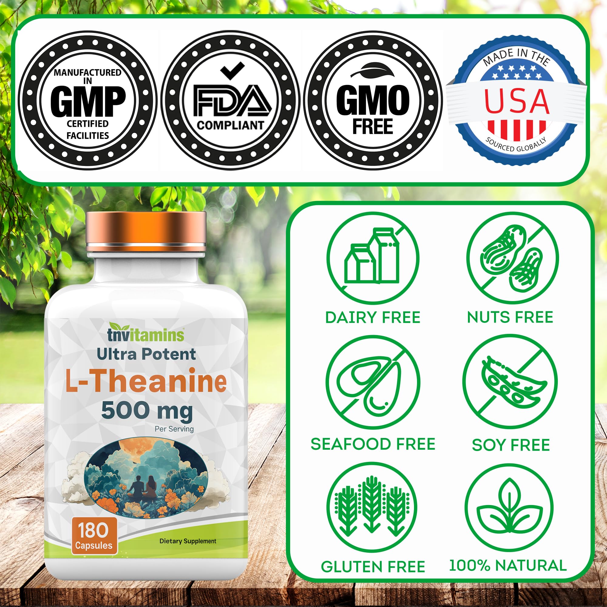 tnvitamins cápsulas sobre escritorio, útil para foco en trabajo