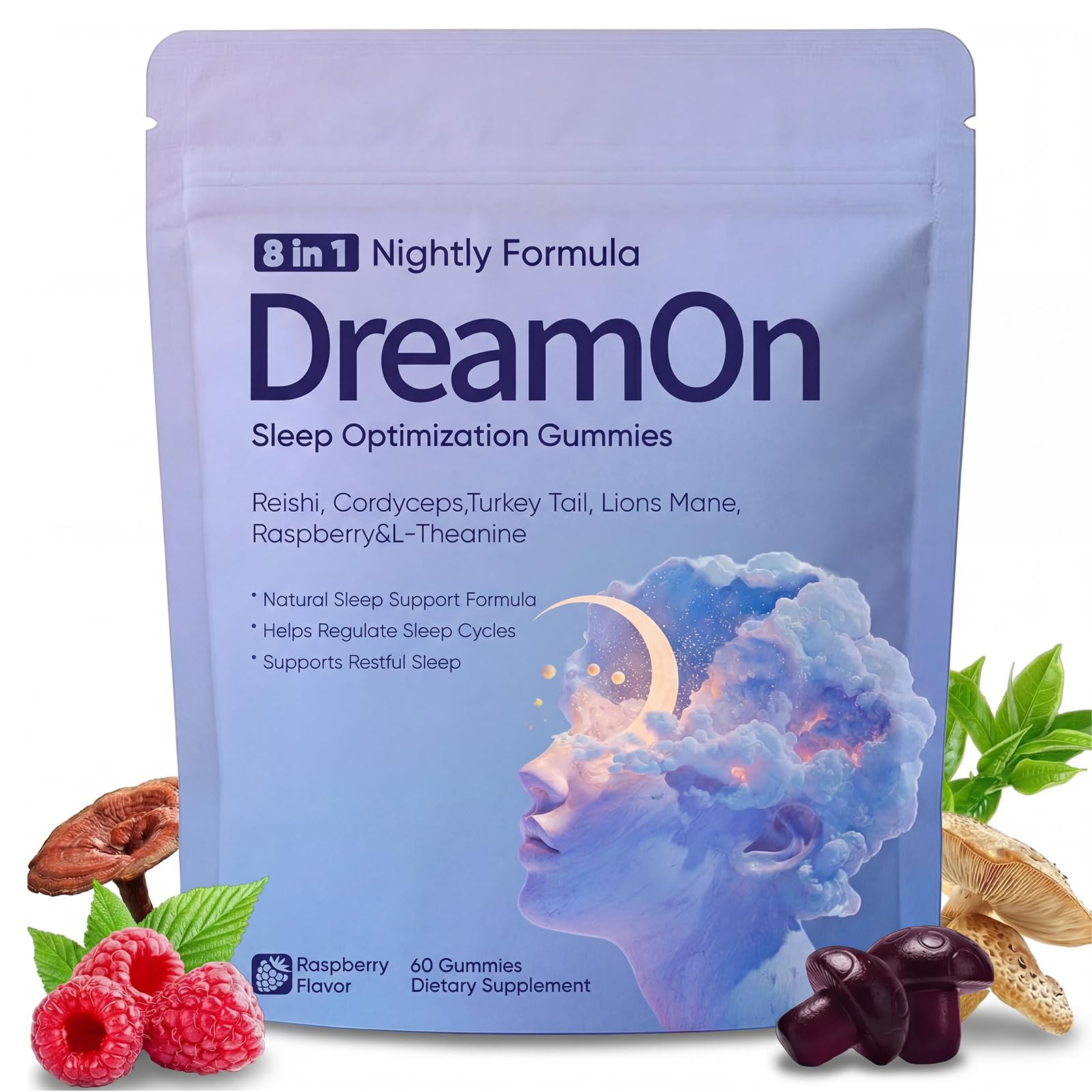 TOGOLIUN frasco DreamOn frontal, presentación clara y beneficio de apoyo al sueño
