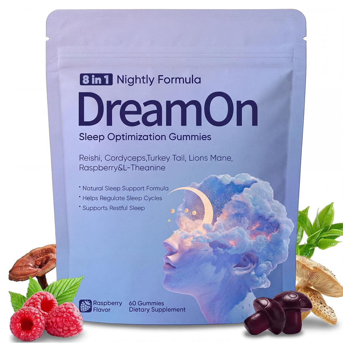 TOGOLIUN frasco DreamOn frontal, presentación clara y beneficio de apoyo al sueño