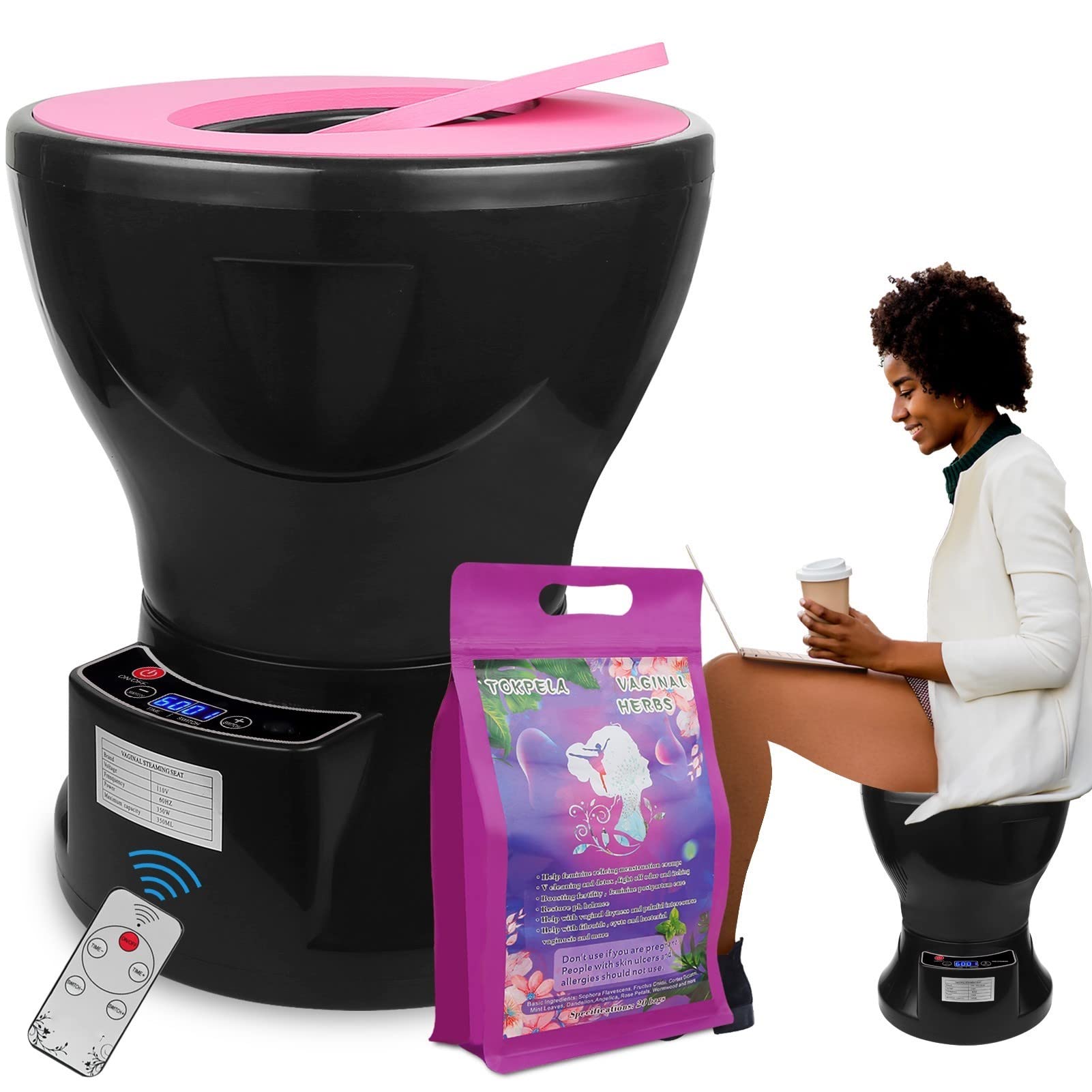 TOKPELA asiento frontal mostrando diseño cómodo y estable para uso doméstico