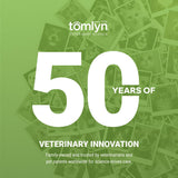 TOMLYN comparación de tamaño del envase 3.5oz para cálculo de suministro