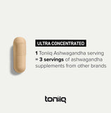 Toniiq etiqueta con ingredientes y 10% withanolides claro