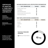 Toniiq cápsula abierta mostrando polvo interno y formulación estable