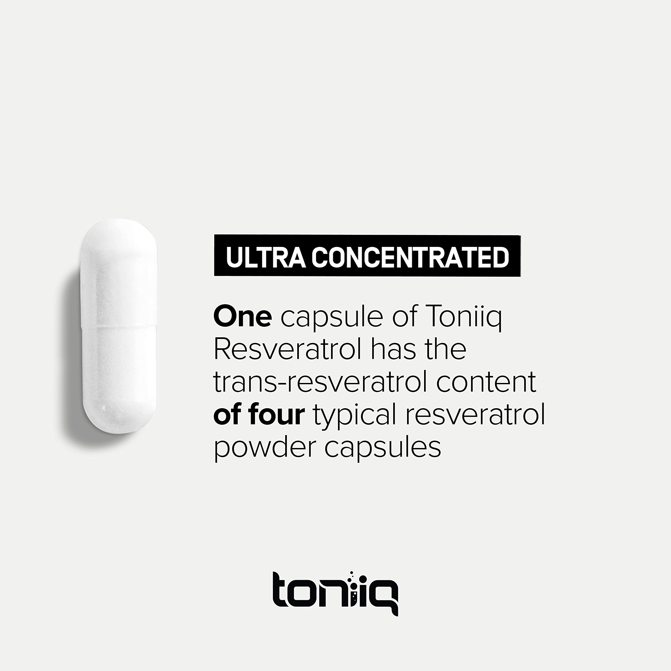 Toniiq cápsula en mano para comparar tamaño y facilidad