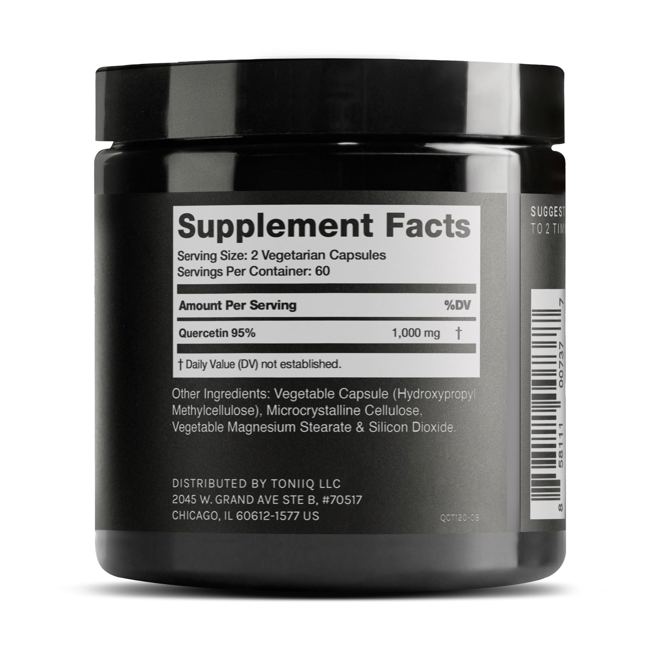 Toniiq cápsulas en primer plano destacando fácil administración y dosificación