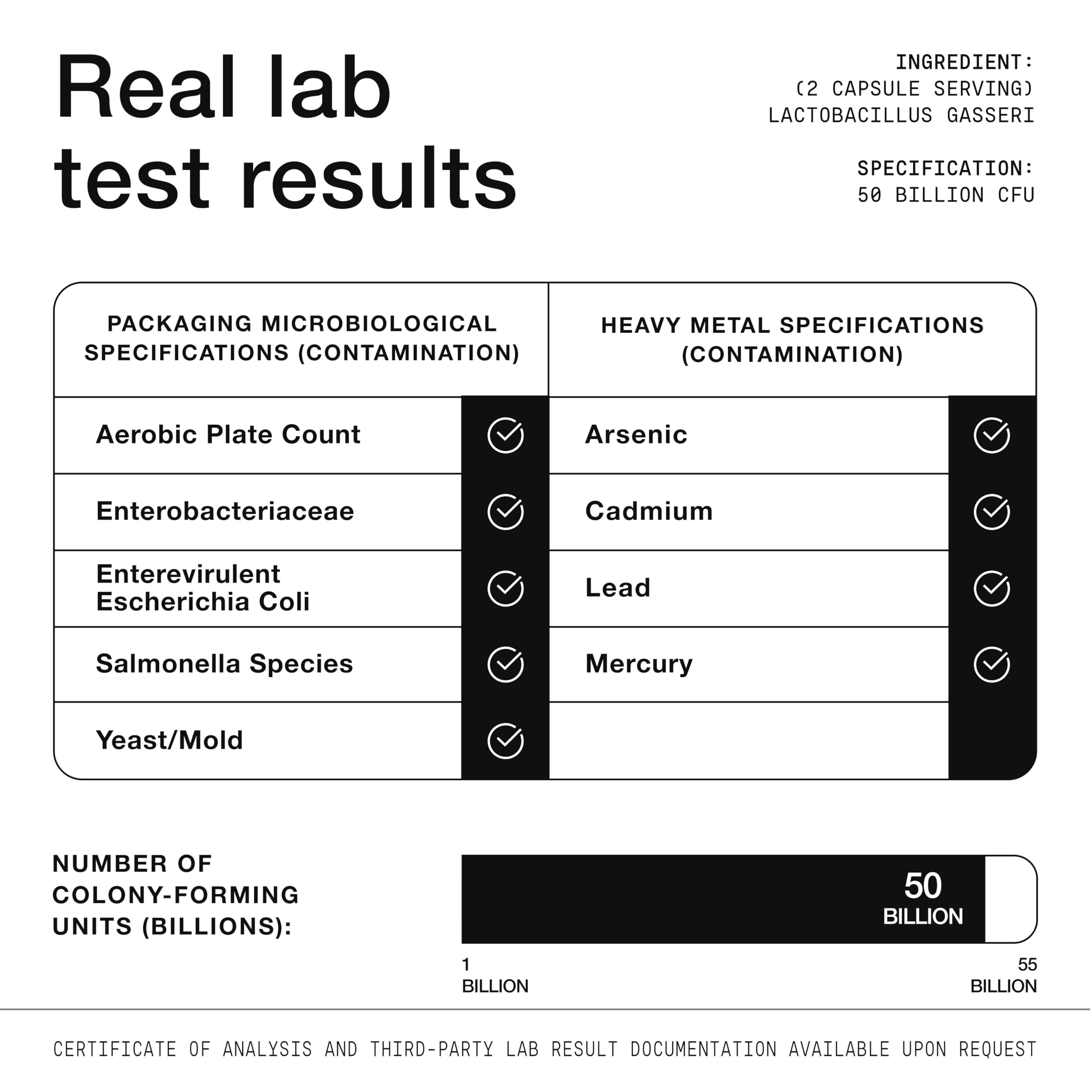 Toniiq etiqueta con información nutricional y certificaciones