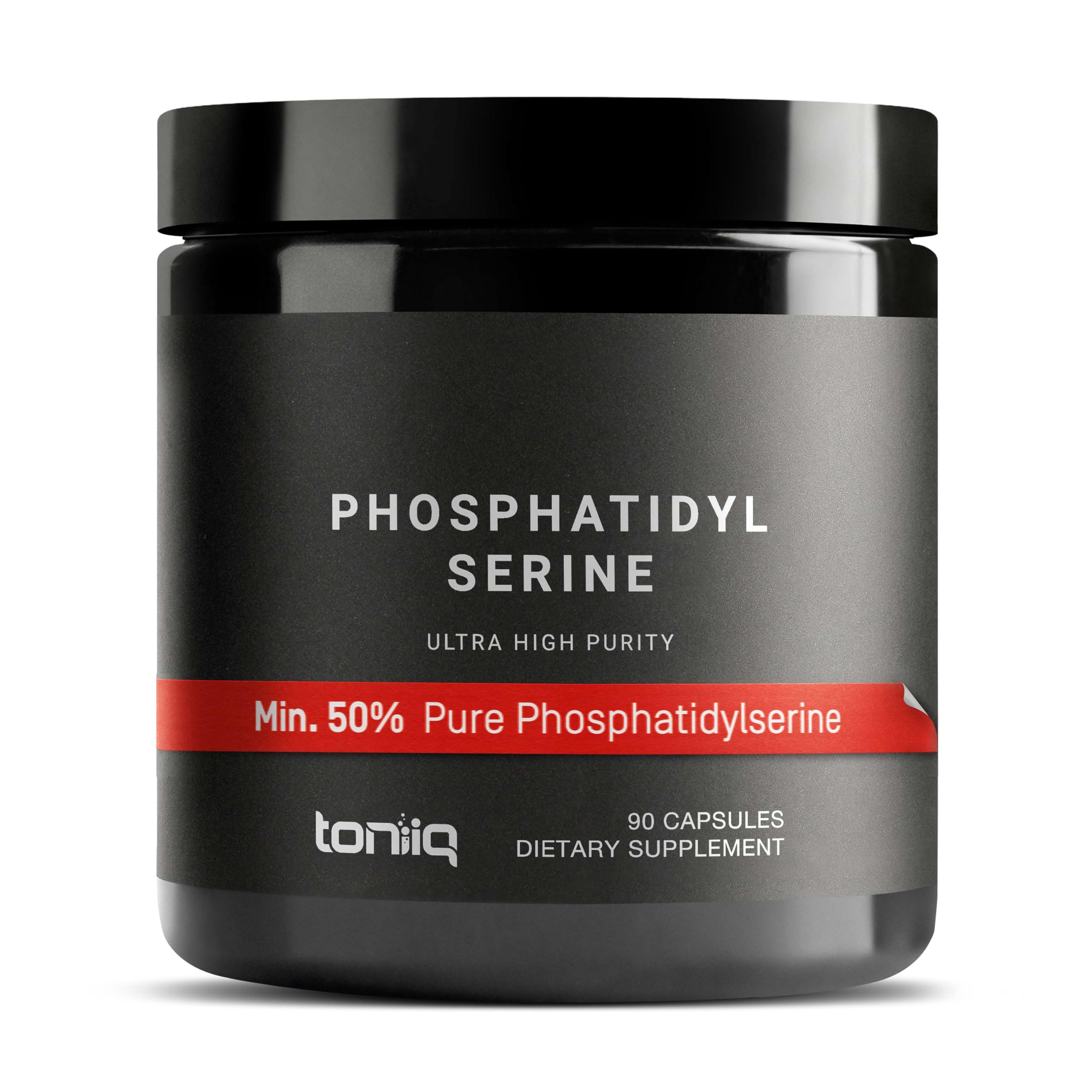 Toniiq envase frontal mostrando diseño y pureza, beneficios de confianza