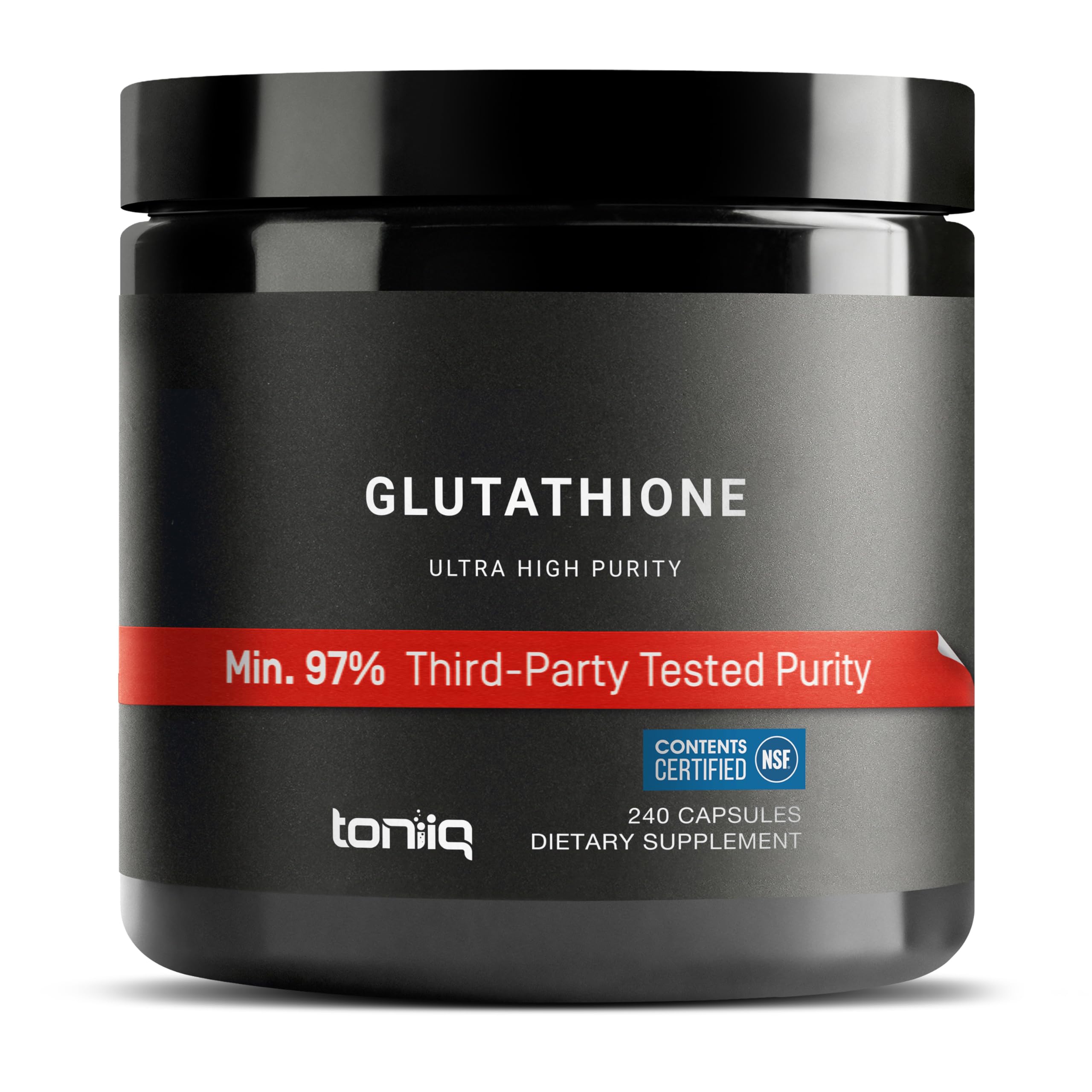 Toniiq envase frontal de Glutathione 1000mg mostrando diseño y cantidad