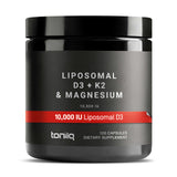 Toniiq frontal del envase mostrando la fórmula liposomal y beneficios