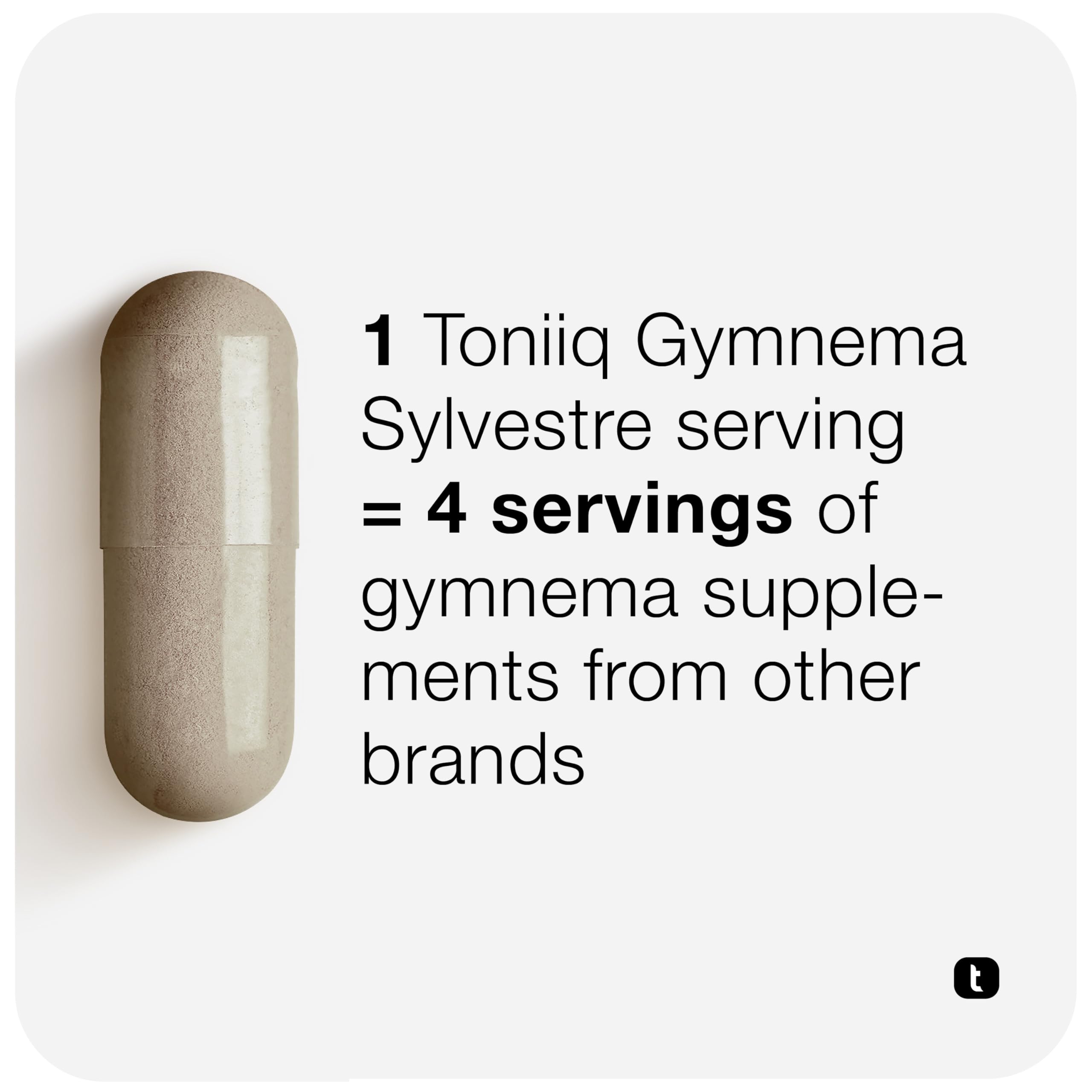 Toniiq etiqueta nutricional y estandarización 75% ácidos gymnémicos