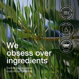 Toniiq hojas de olivo en primer plano que evocan origen vegetal puro